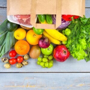 How To Make A Clean Eating Grocery List - bag of groceries