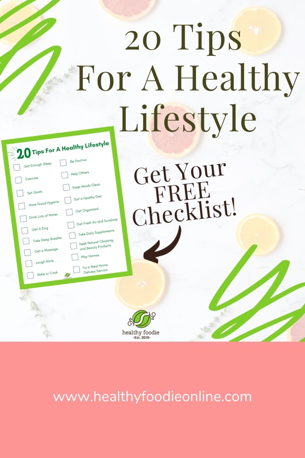 20 tips for a healthy lifestyle