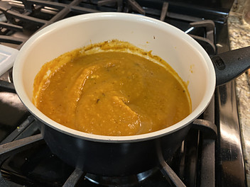 Easy Butternut Squash Soup Recipe heat on stovetop