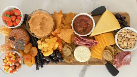 Healthy Halloween Charcuterie Board