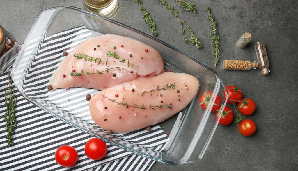 Seasoning the Thin Chicken Breasts