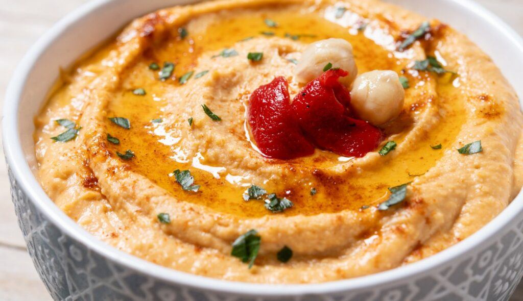 Roasted red pepper hummus